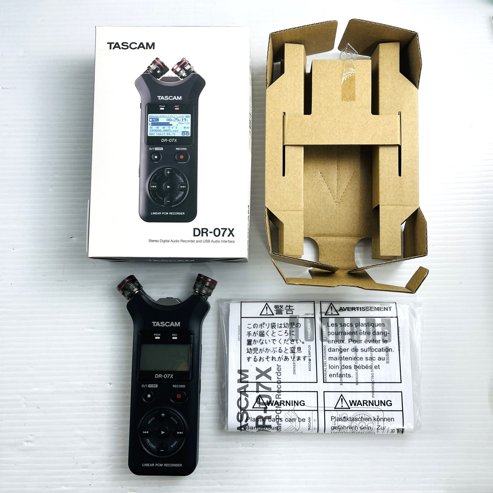 ◇【ほぼ新品】TASCAM DR-07X ステレオオーディオレコーダー USB 