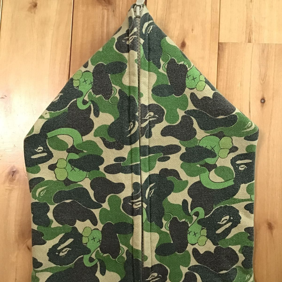 ☆激レア☆ KAWS × BAPE bendy ABC camo フルジップ パーカー Mサイズ  