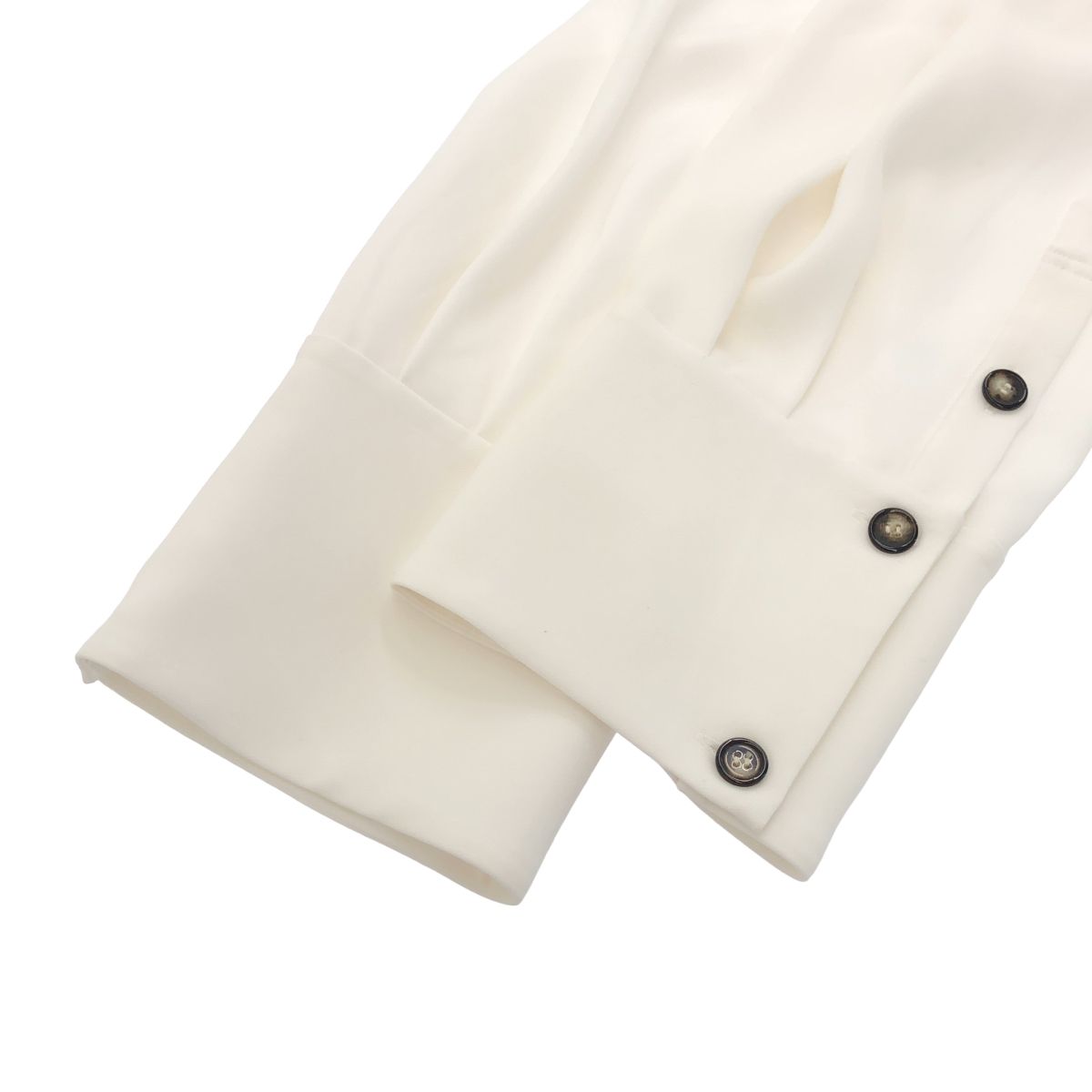 ENFOLD エンフォルド 25SS DRAPE HEM SHIRT ドレープヘムシャツ