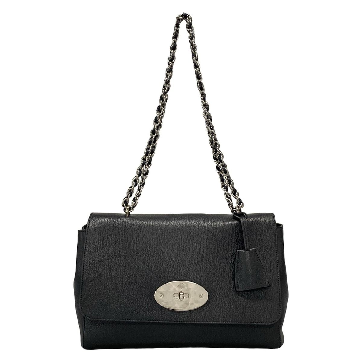 春夏新作 MULBERRY(マルベリー) 黒 リリー ミディアム ショルダーバッグ バッグ