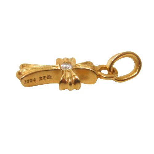クロムハーツ CHROME HEARTS 22K CHクロス ベビーファット チャーム 