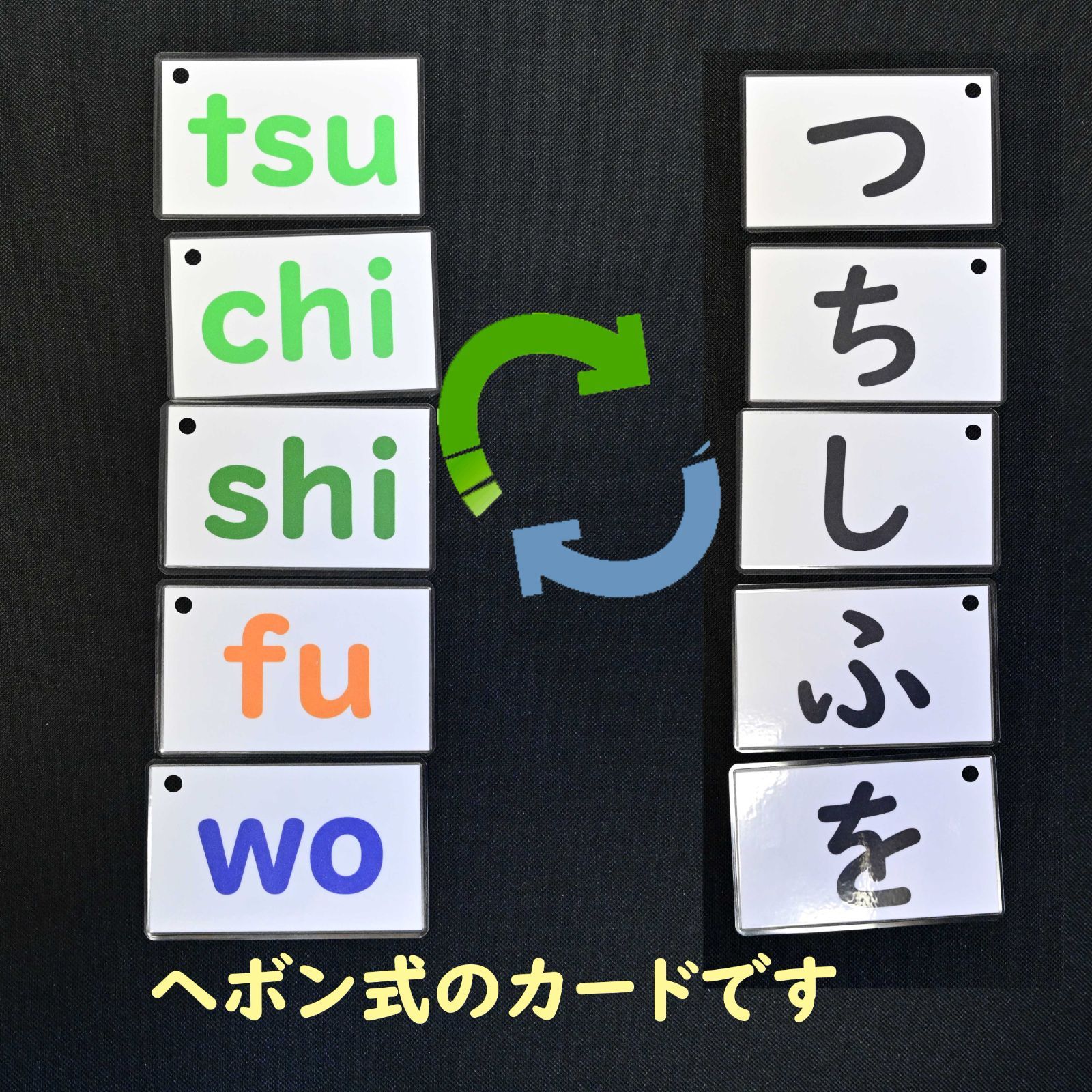 ローマ字カード 静音52枚＋濁音等77枚 カラー文字 - メルカリ