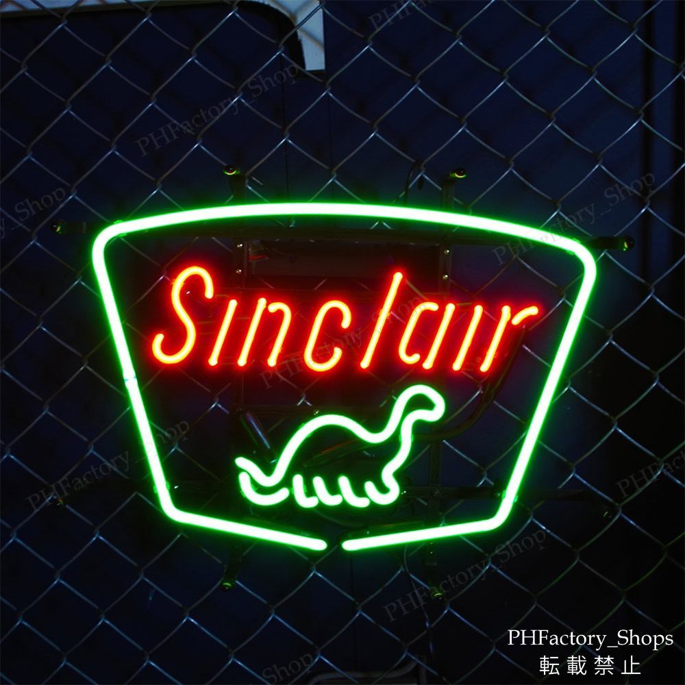 ネオンサイン シンク SINCLAIR アメリカン 店舗装飾 ガレージ ネオン管 ネオン照明 インテリア アメリカ雑貨 レトロ アメリカンを演出するにはネオン管 50x38cm A260