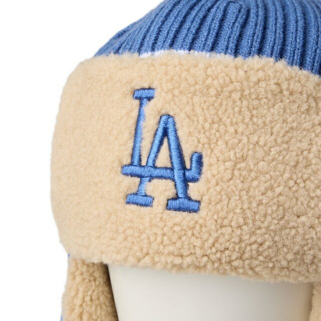 NEWERA ニューエラ ニット トラッパー ロサンゼルス・ドジャース