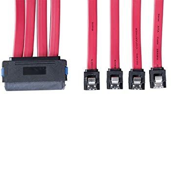 TRIPP LITE Internal SAS 4-in-1 to 4x1 Cable. 32P to 4x7P - 20 in.