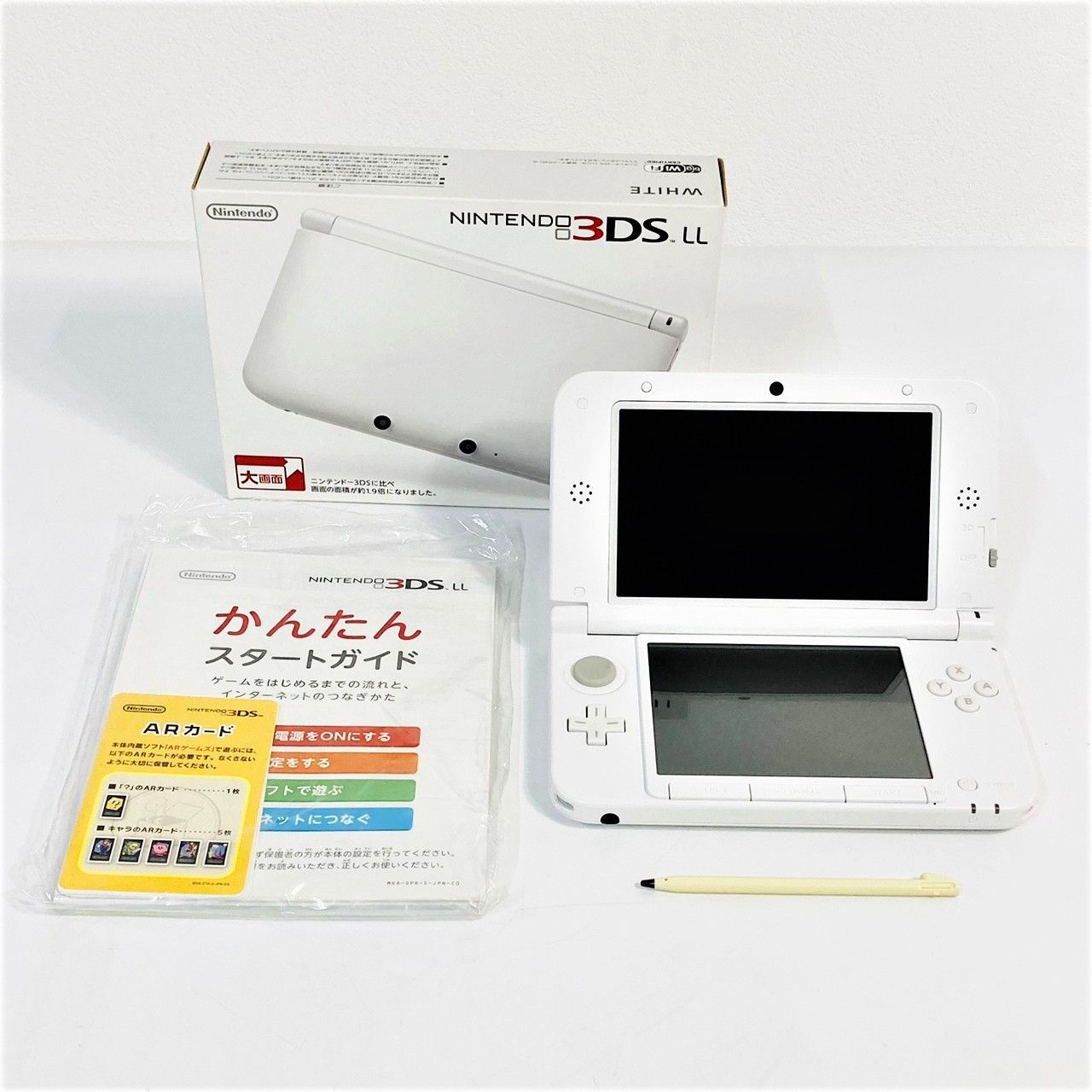 Nintendo 3DS LL 本体 ホワイト 白 SPR-001 (JPN) セット 一式 箱