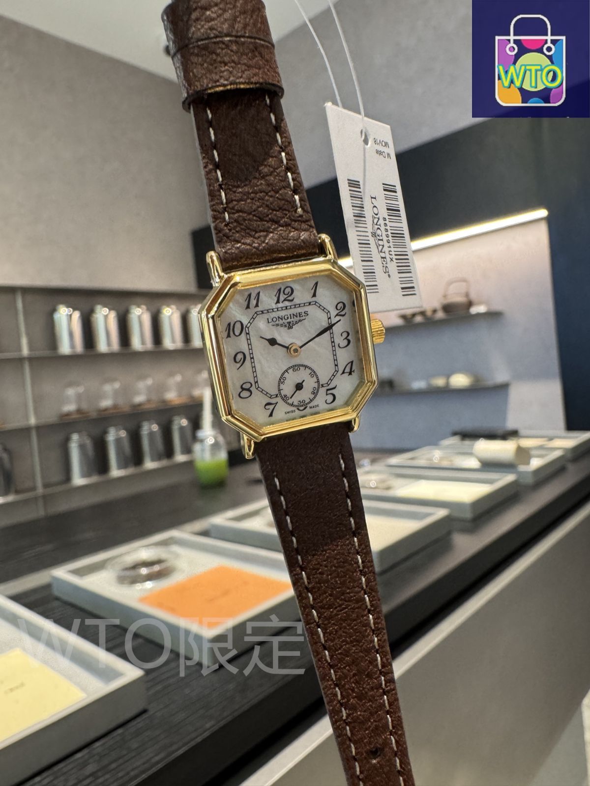 ※土日限定値下げ※【新品未使用】　ロンジン　レディース腕時計 LONGINES ロンジン スクエアフェイス 腕時計 GP/革 レディース