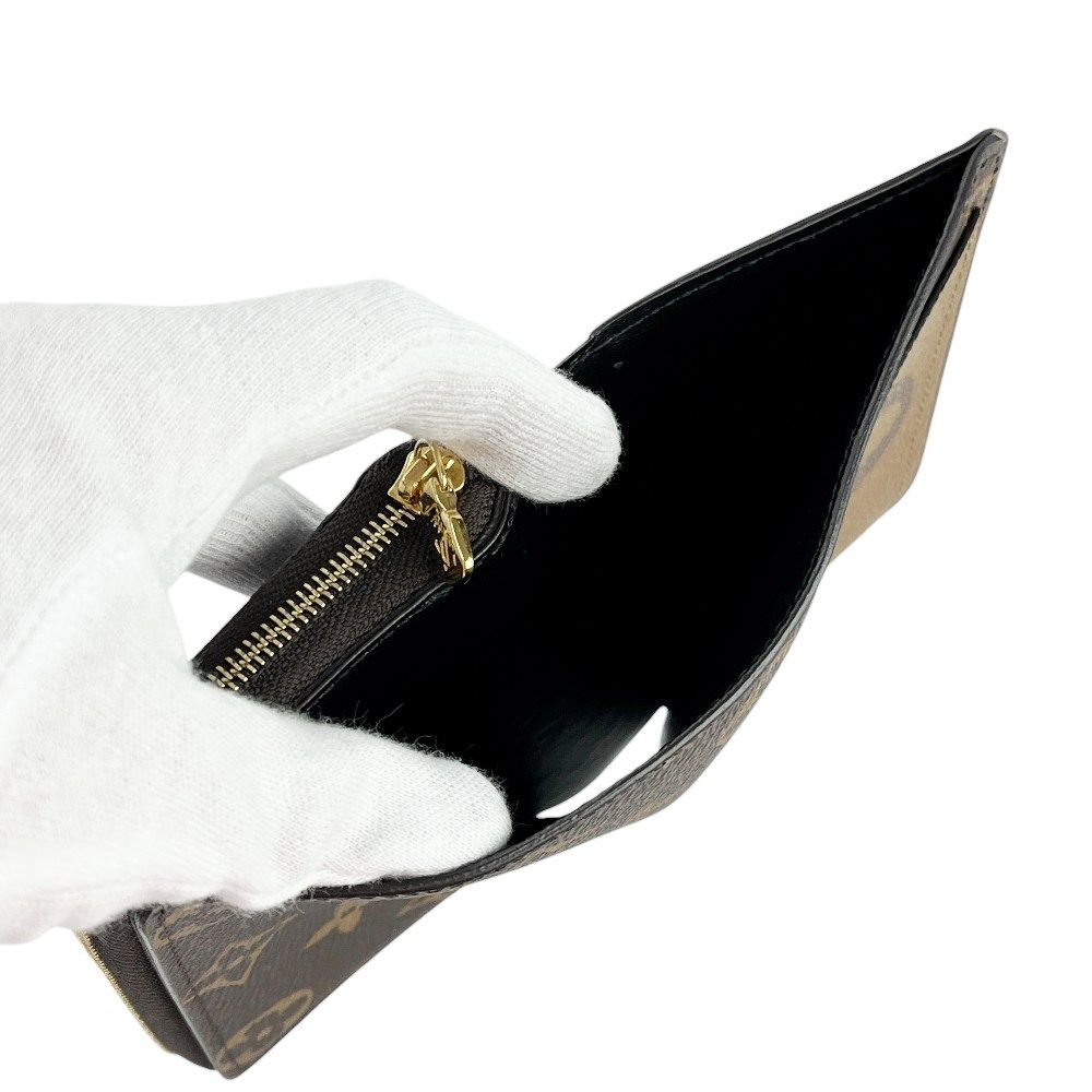 □新同□ ルイヴィトン ポルトフォイユルー 二つ折り財布 モノグラム  