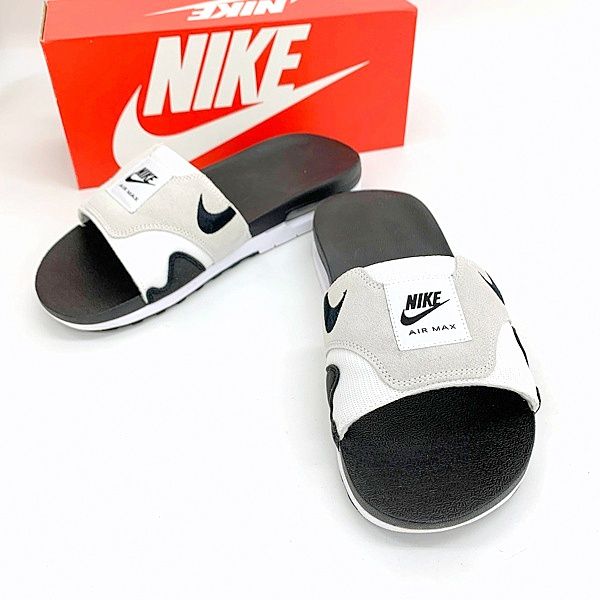 NIKE AIR MAX 1 SLIDE DH0295-102 エアマックス 1 スライド サンダル シューズ 箱付き メンズ 28cm ホワイト ブラック ナイキ 靴 DF11988■