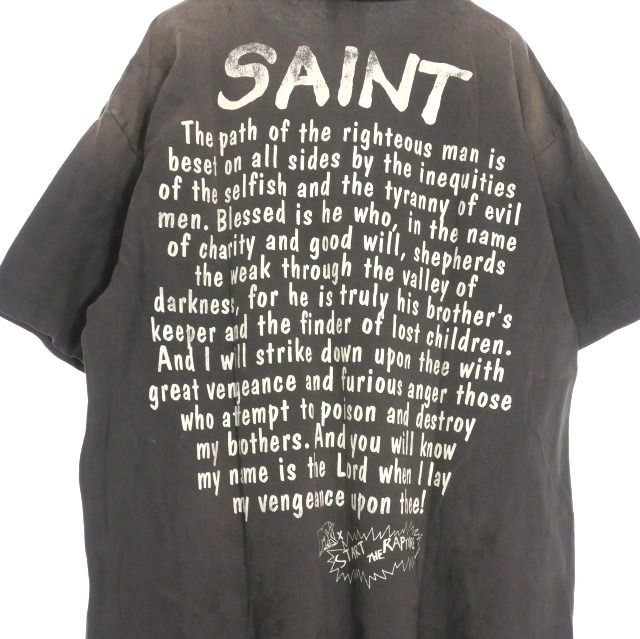 セントマイケル SAINTMICHAEL 25SS RAPTURE SS TEE Tシャツ カットソー 半袖 L ブラック 黒 SM-HR8-0000-015