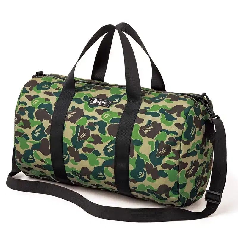 APE 激レア カモ ボストンバック A BATHING APE(アベイシングエイプ) カモ クロス ダッフルバッグ