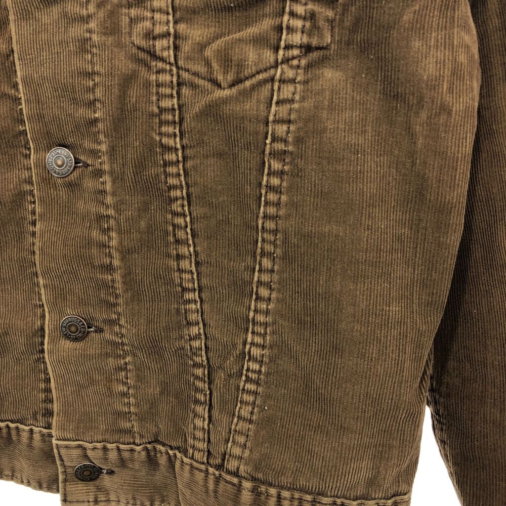 70s Levi's 70505 コーデュロイ 2tone 古着 70s Levis 70505 3rdタイプ コーデュロイ トラッカー ジャケット