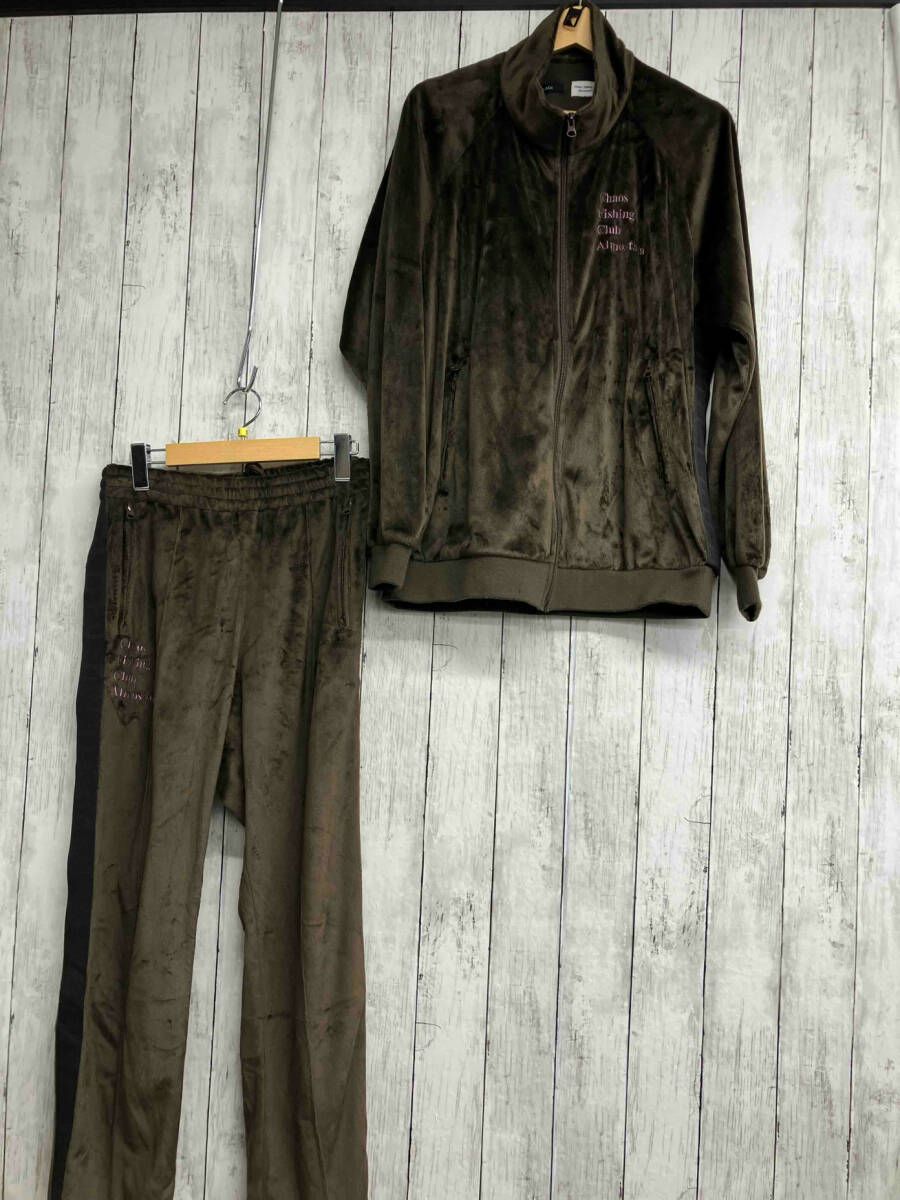 ALMOSTBLACK×Chaos Fishing Club オールモストブラック 21AW-ABCFC01|21AW-ABCFC02|ベロア|トラックジャケット|トラックパンツ|ブラウン