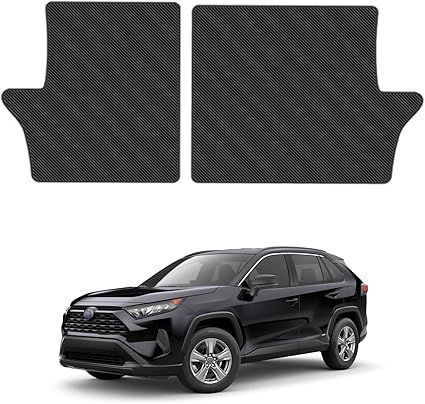 YORKNEIC トヨタ RAV4 ラゲッジ背もたれカバー 50系 2019年現行 背面カバー 背もたれカバー 車種 設計 トランクシートバックカバー バックマット PUレザー素材 耐汚れ 防水 ブラック