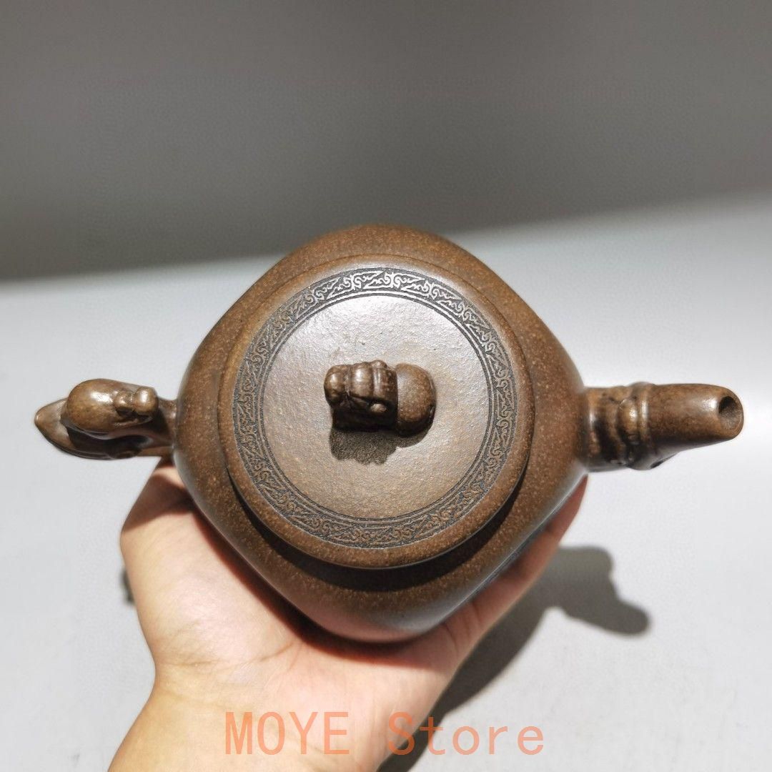 宜興 紫砂壷 四大神獣茶壺 煎茶道具 工芸品 置物 - メルカリ