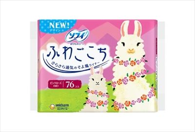 まとめ買い-36点セット ソフィふわごこちピンクローズの香り３８枚×２ ユニ チャーム ユニチャーム 生理用品