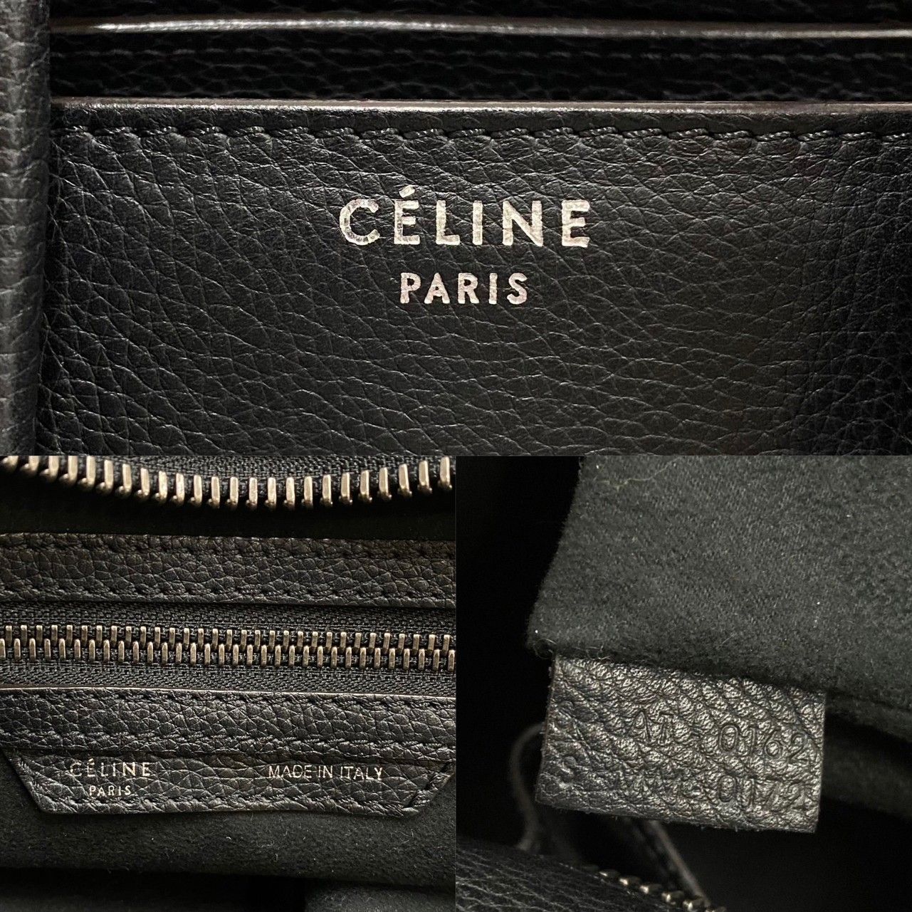 極 美品 保存袋付き CELINE セリーヌ ラゲージ マイクロ ショッパー