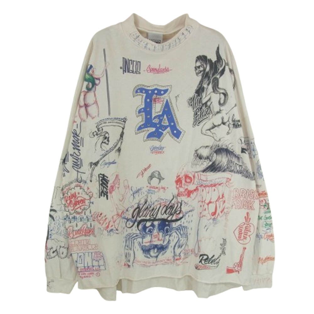 SAINT MICHAEL セントマイケル 24SS SM-YS8-0000-C10 BR_LS TEE|LA ロング スリーブ Tシャツ カットソー マルチカラー系