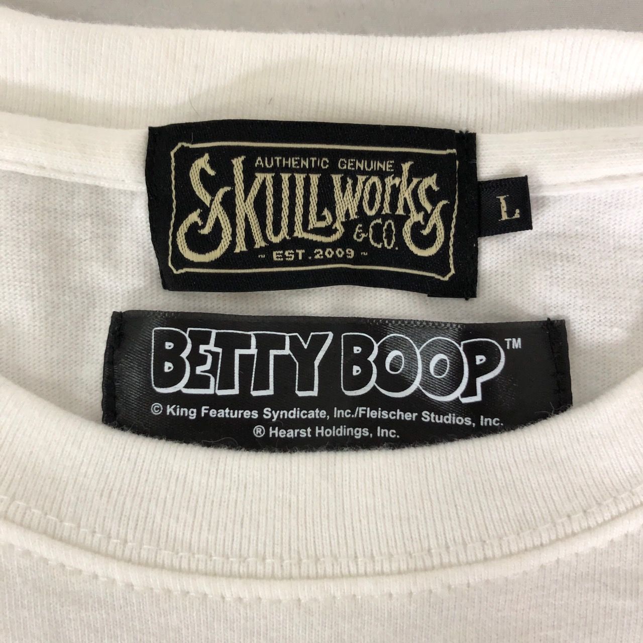 SKULL WORKS スカルワークス BETTY BOOP ベティ Tシャツ L 【送料無料】 MID