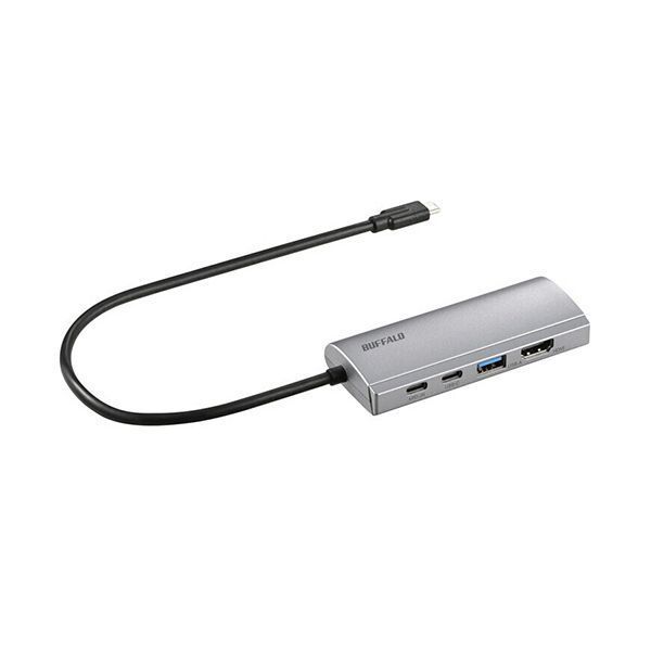 バッファロー Type-C接続ドッキングステーション PD対応 シルバー LUD-U3-CGHDSV 1個
