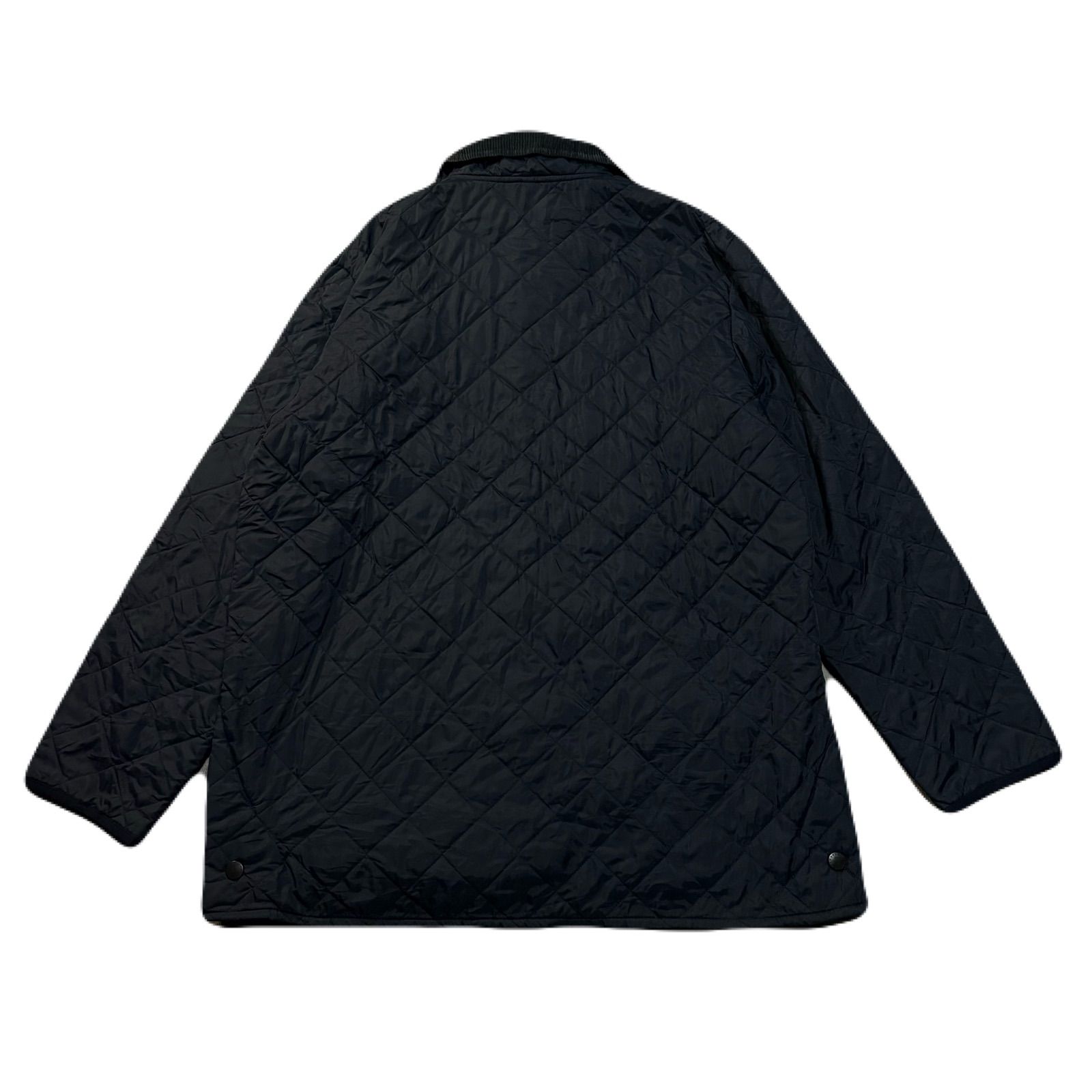 Barbour バブアー LIDDESDALE リッズデイル QuiltedJacket キルティングジャケット Embroidery 刺繍ロゴ  ワンポイント CorduroyCollar 襟コーデュロイ Nylon ナイロン Navy ネイビー XL - メルカリ