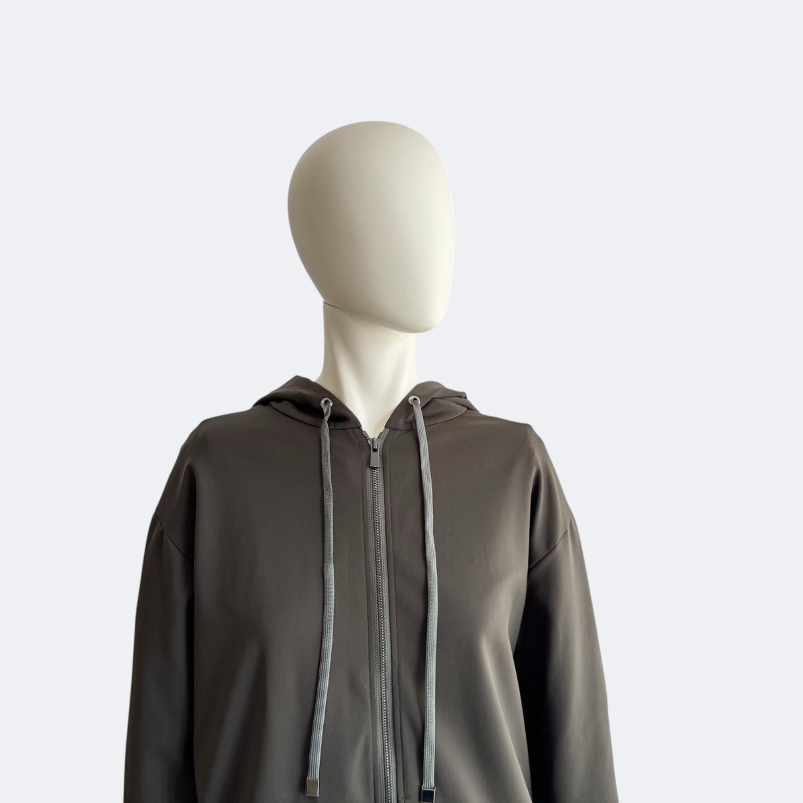 theory luxe セオリーリュクス パーカー カーキ レディース