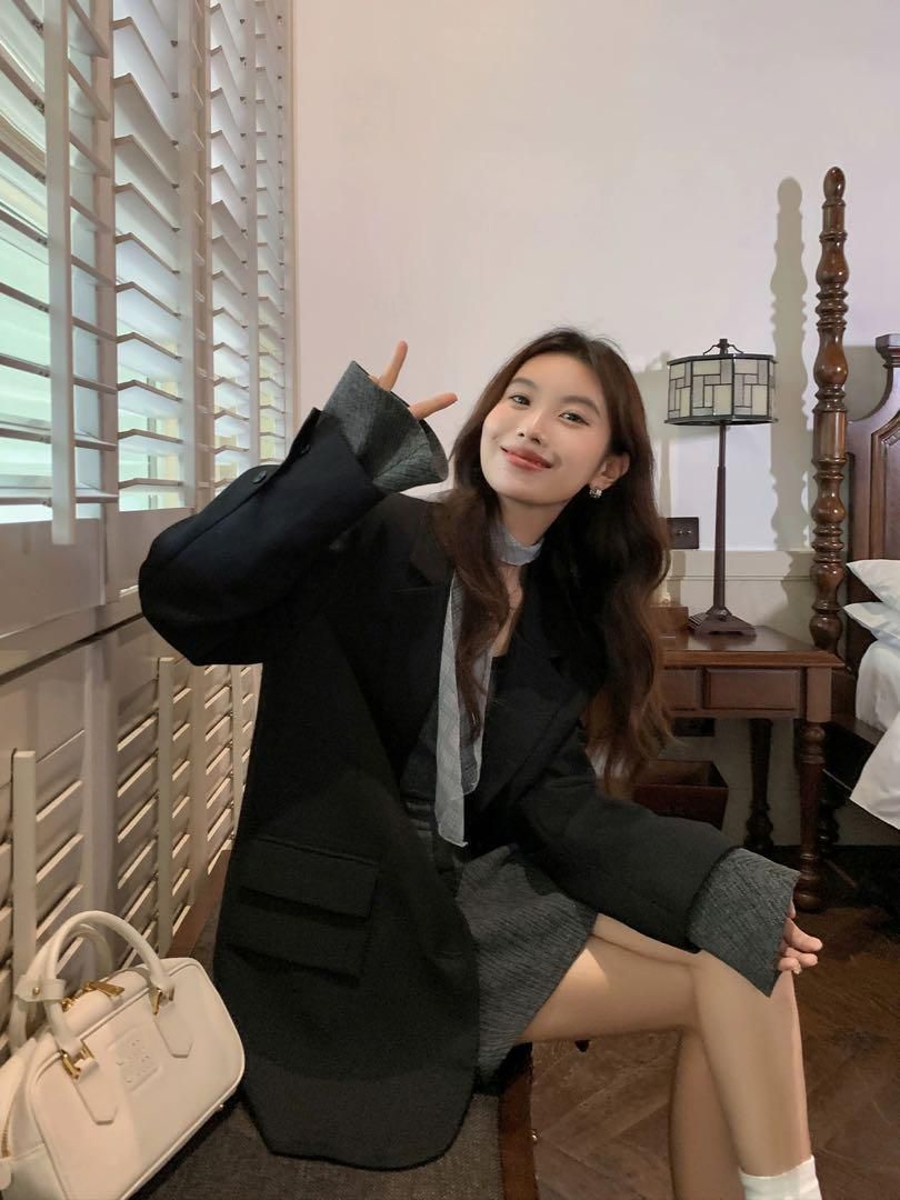 ひざ丈ニットミニワンピ デートにも