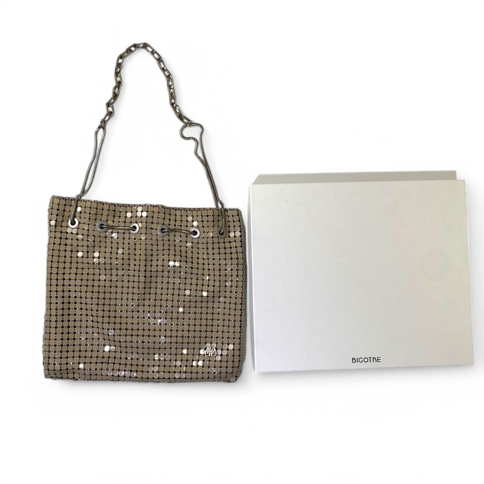 箱付】BIGOTRE ビゴター メタル ショルダーバッグ CHILLY PURSE BIG 