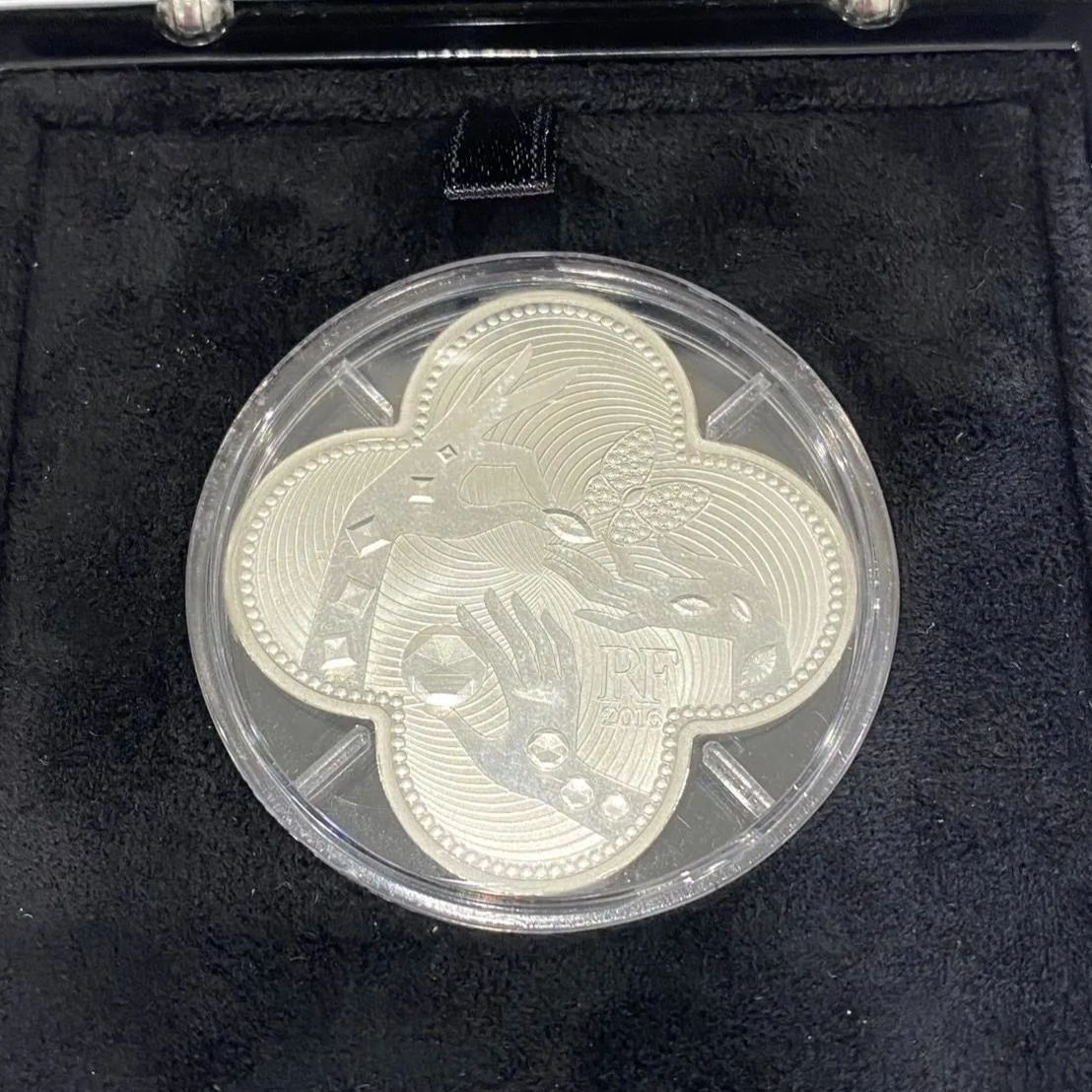 ヴァンクリーフ＆アーペル創業110周年記念 フランス造幣局 10ユーロ銀貨 シルバープルーフコイン