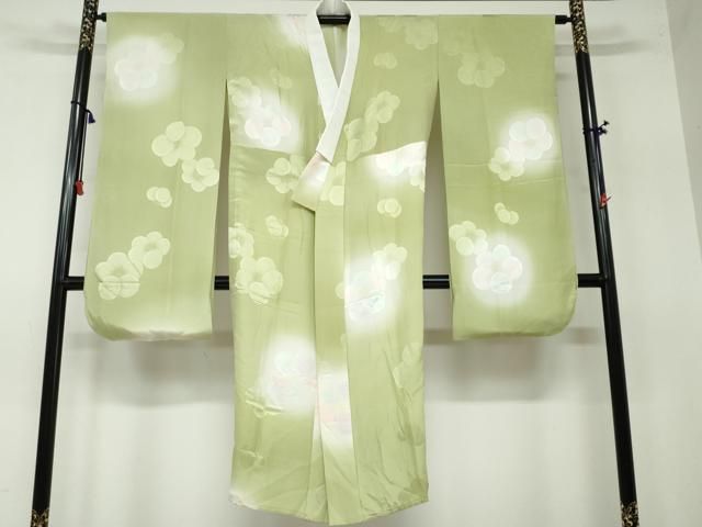 平和屋着物○振袖用長襦袢 無双仕立て 毎梅地紋 暈し染め 鈴乃屋