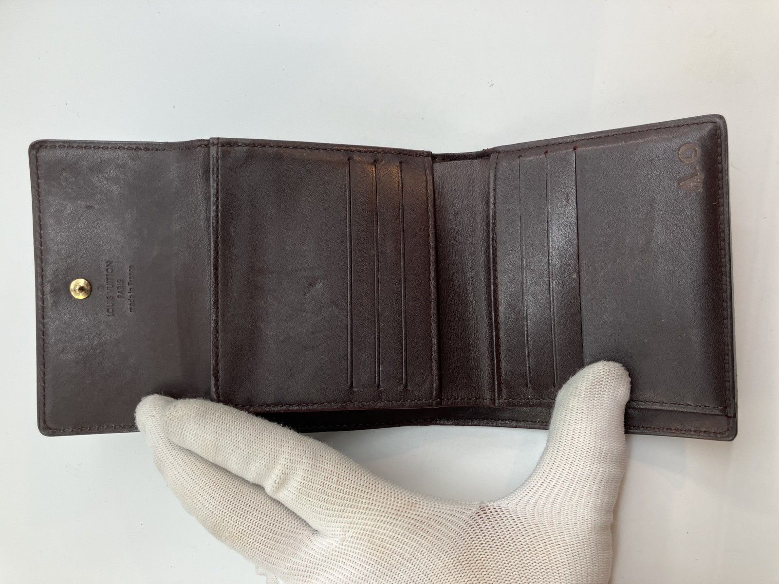 ルイヴィトン ヴェルニ Wホック コンパクト2つ折り財布 11×10cm