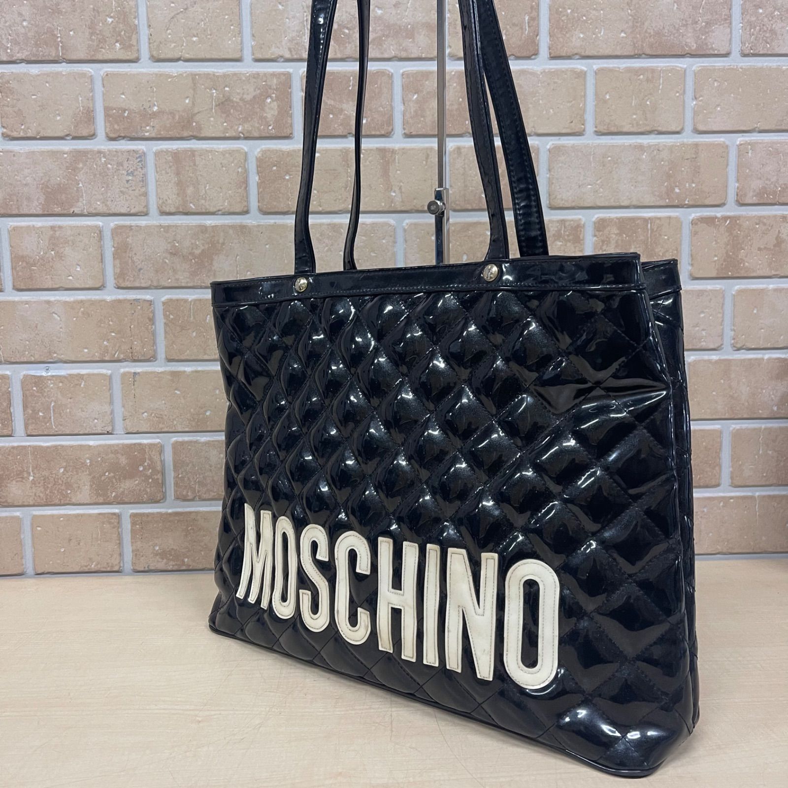 ❤️MOSCHINO モスキーノ エナメル トート ショルダーバッグ♡ 【公式