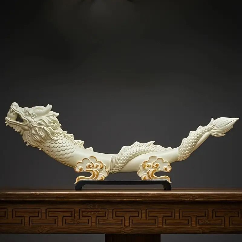 日本のドラゴンアート装飾品 置物 装飾品 人形 フィギュア ドラゴン 龍 竜 ゴールド オブジェ