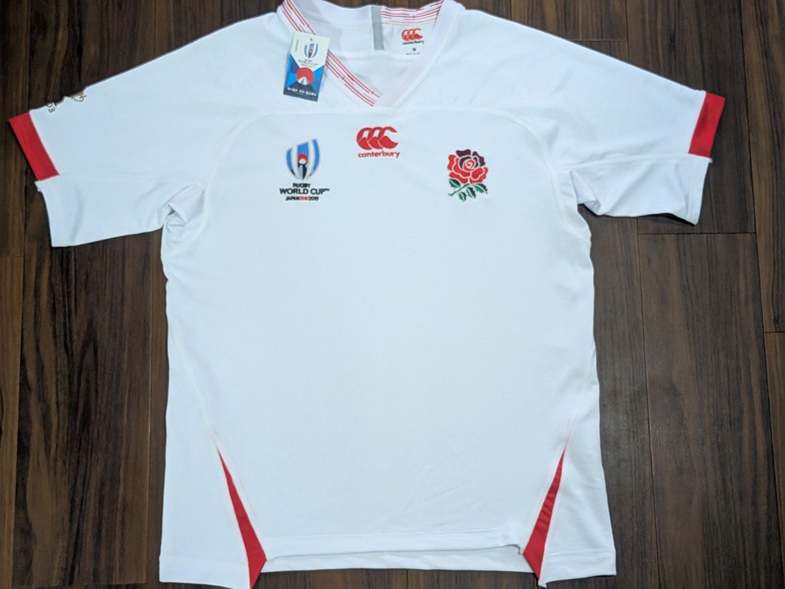 CANTERBURY - 値下げ！新品未使用 カンタベリー 2019 ワールドカップ ユニフォームサイズＬ 新品未使用】ラグビー W杯 2019 日本代表 ユニフォーム