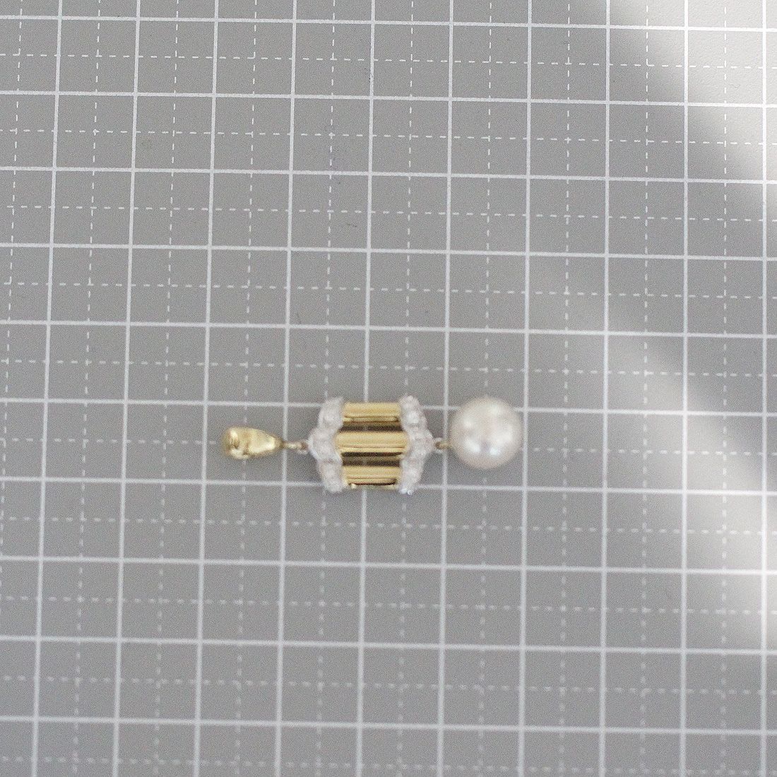 ミキモト MIKIMOTO ダイヤ アコヤパール9mm ペンダントトップ