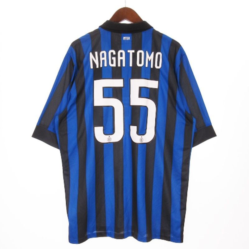 ナイキ NIKE インテル 11/12 UCL ユニフォーム ホーム 半袖 サッカー 長友 NAGATOMO FIFA2010 419985-010  青 ブルー XL □GY09 - メルカリ