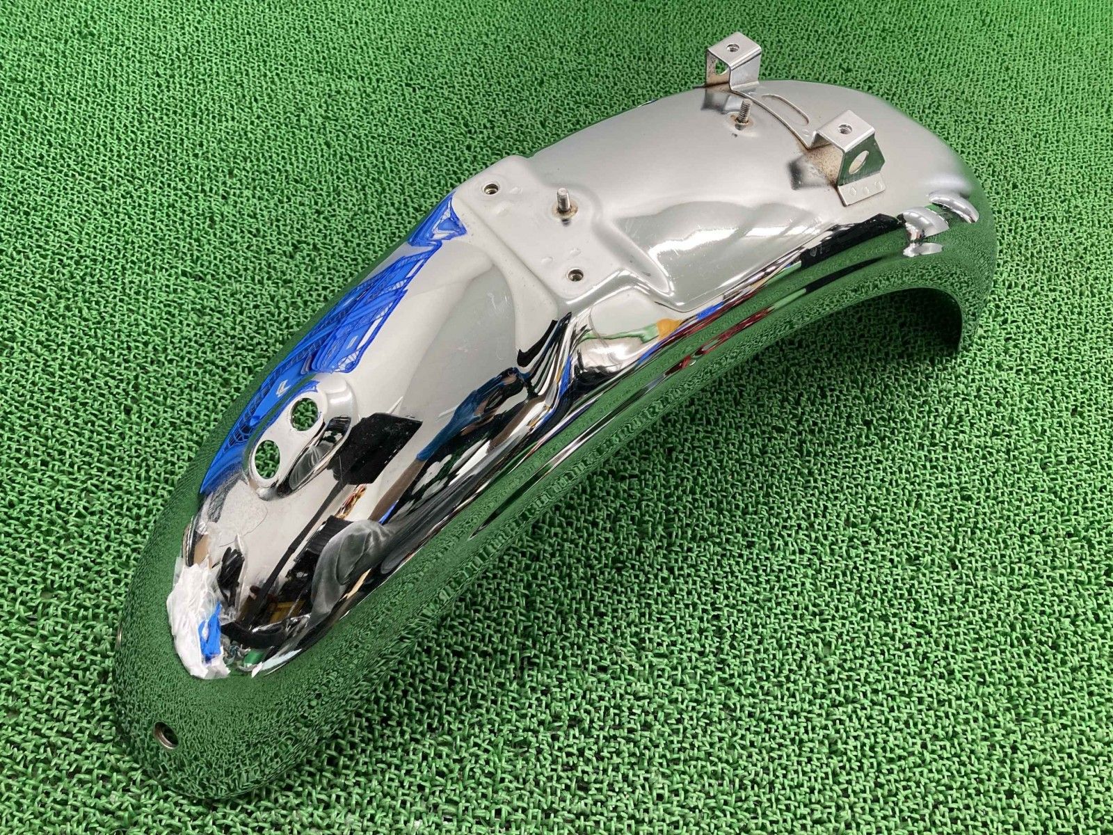 W800 リアフェンダー カワサキ 純正 バイク 部品 EJ800A W400 W650 修復素材に コケキズ無し 品薄 車検 Genuine iE