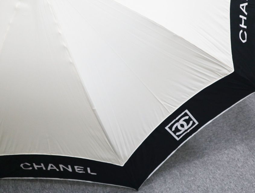 CHANEL シャネル スポーツライン 傘 ノベルティ ブラック アイボリー  