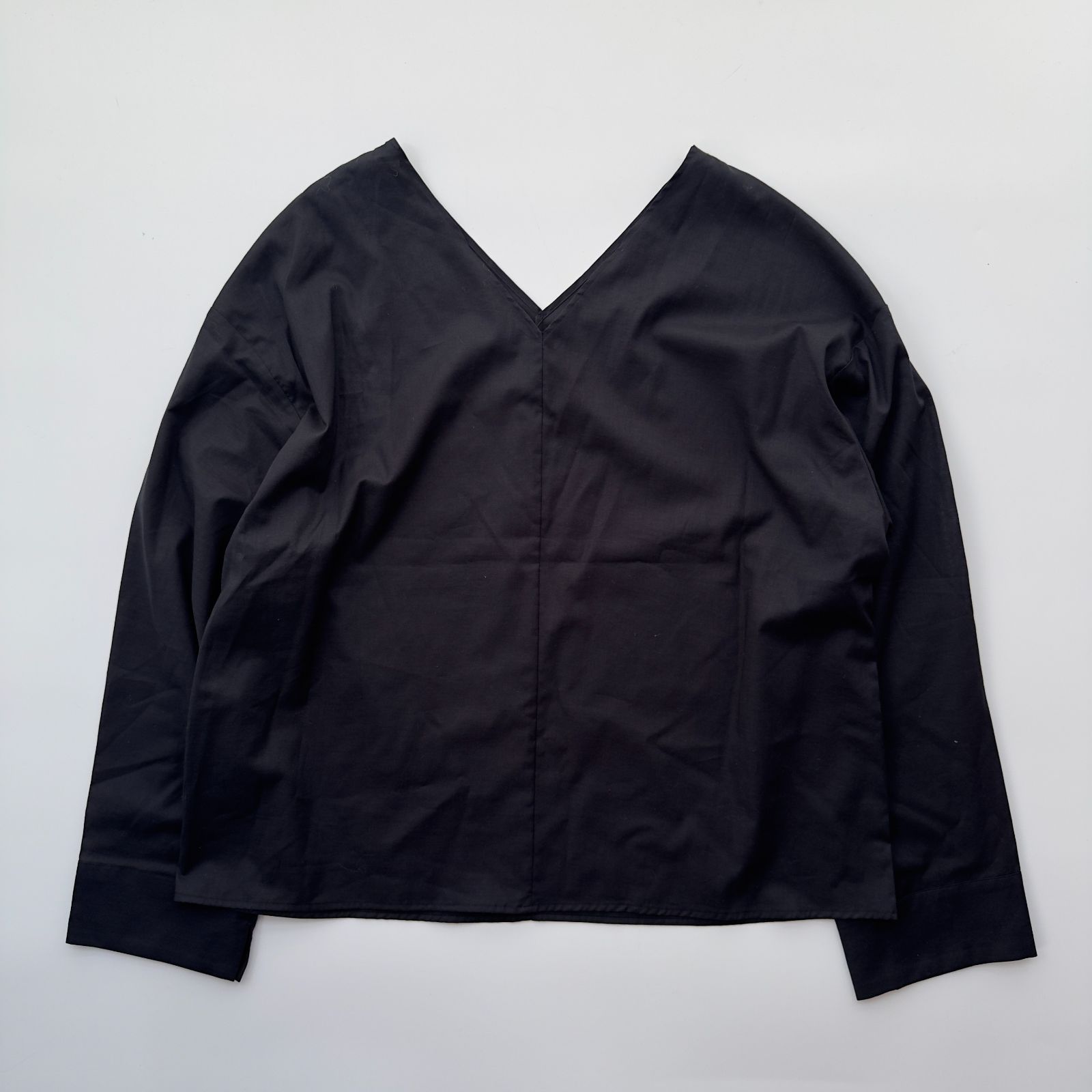 ♥品 Graphpaper グラフペーパー Silicon Lawn V Neck Blouse Vネック ブラウス サイズ00 古着