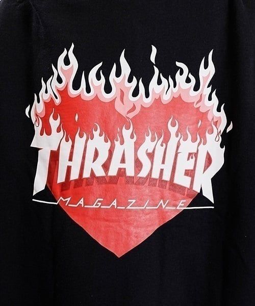 THRASHER/スラッシャー パーカー ジップアップ バックプリントハート柄