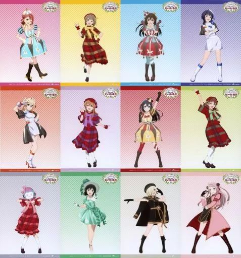 イラストオーダー　ブロマイド　Ｌ判　手書きイラスト 中古】キャラカード [単品] ポーズイラスト L判ブロマイド12枚セット