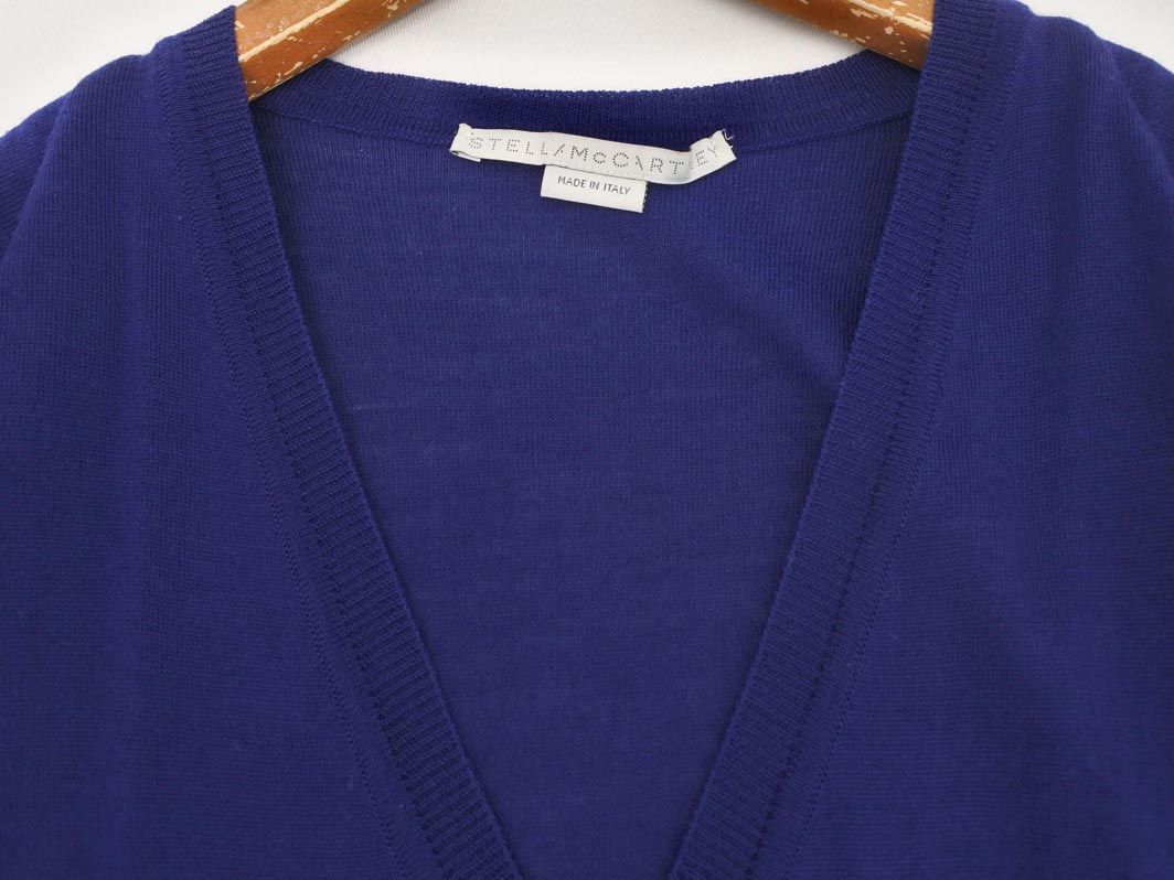 STELLA McCARTNEY ステラマッカートニー ウール ニット オールインワン size36 青 ◎レディース