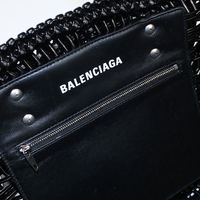 【国内即発】BALENCIAGA 671346 2IE2Y 1000 Bistro S バスケット BALENCIAGA 全品5%OFFクーポン☆31日迄☆バレンシアガ 671346