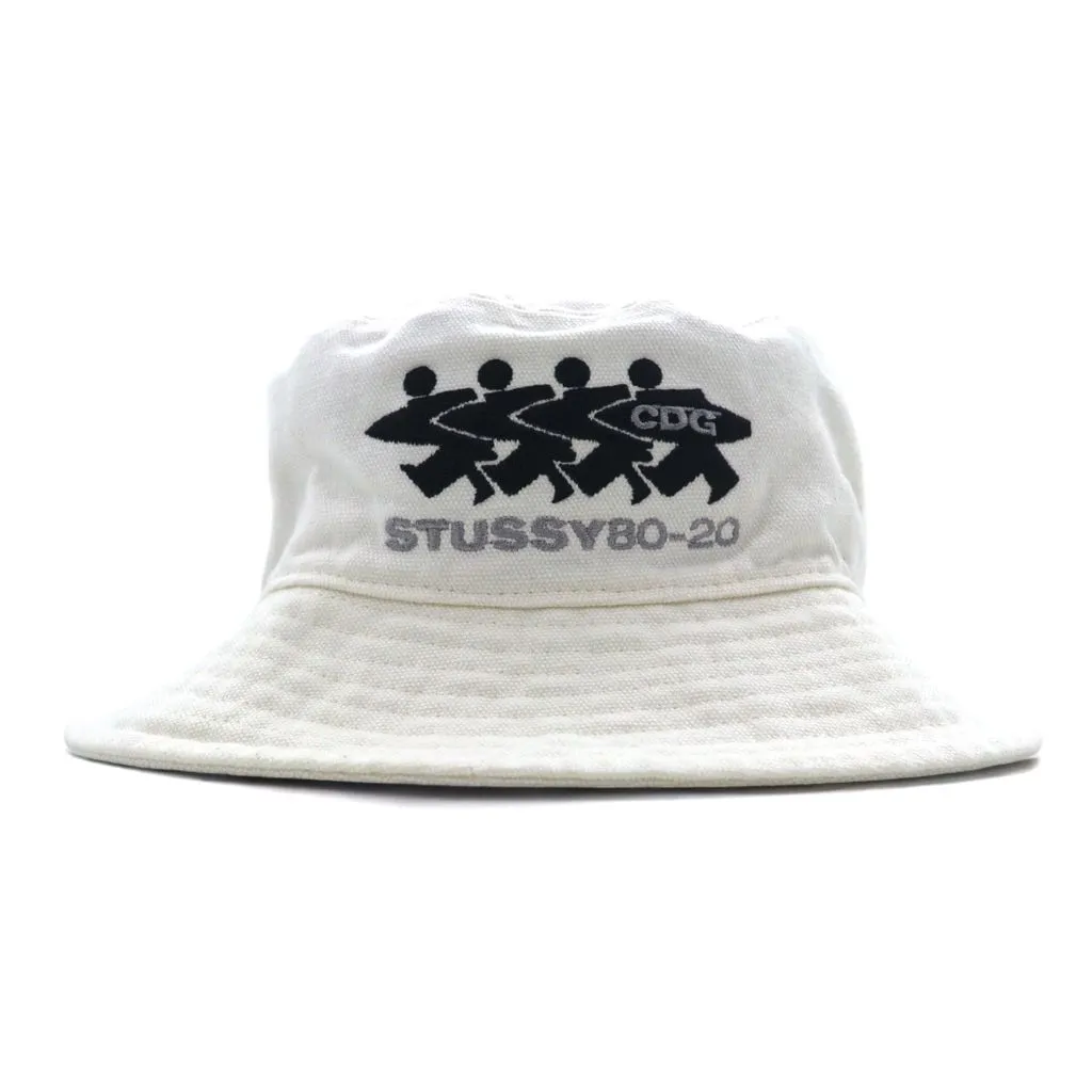 CDG × STUSSY（コムデギャルソン×ステューシー）バケットハット ☆限定品☆STUSSY × CDG CANVAS BUCKET HAT (COMME des GARCONS