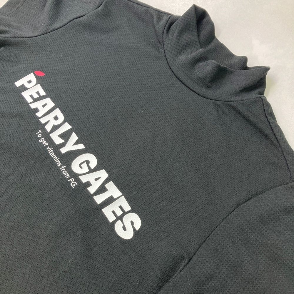 PEARLY GATES 原英莉花モデル ハイネックシャツ ブラック サイズ4 PEARLY GATES 原英莉花モデル ハイネックシャツ ブラック サイズ4 原
