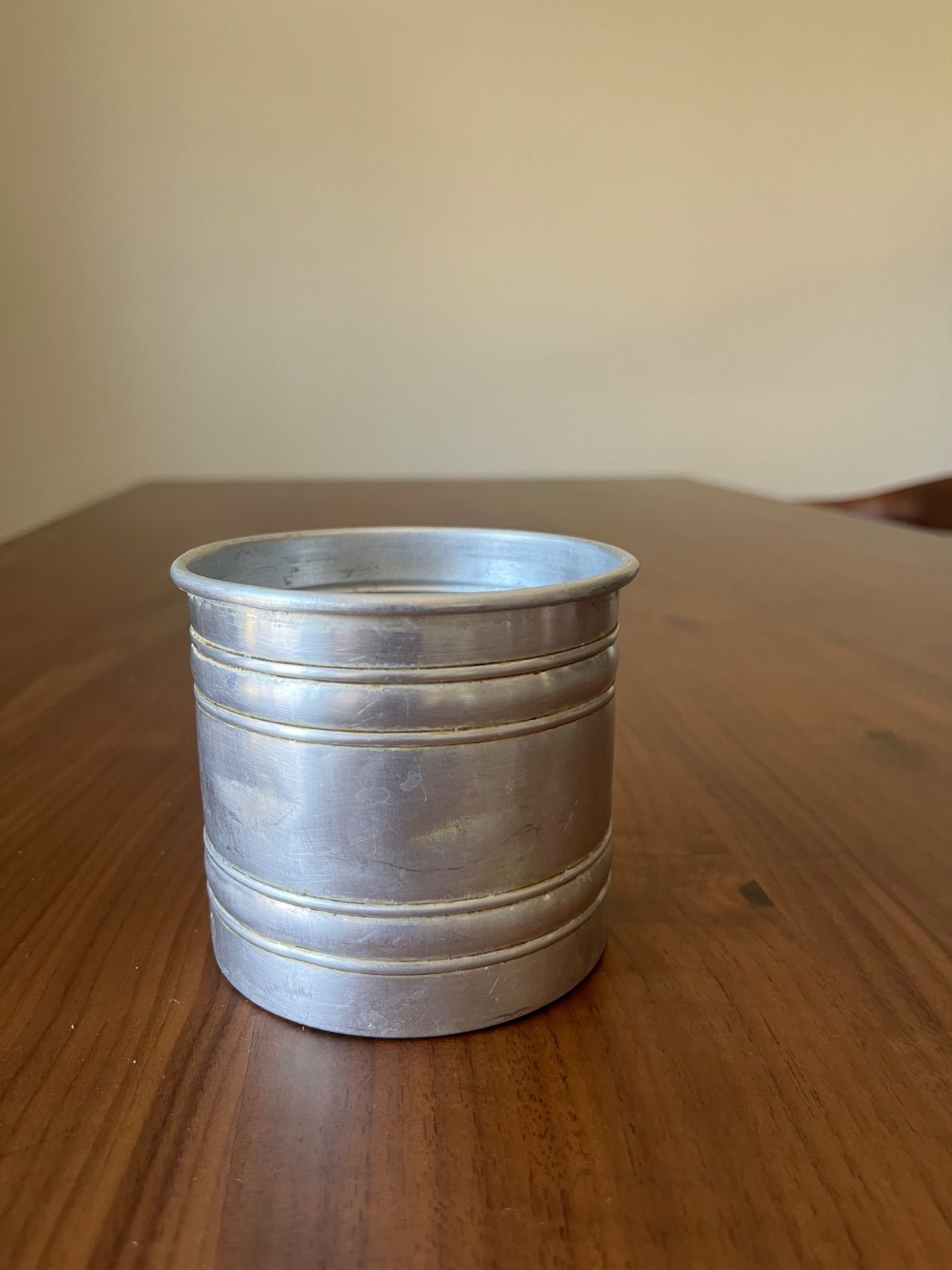 フランスアンティークアルミ製キャニスター セット