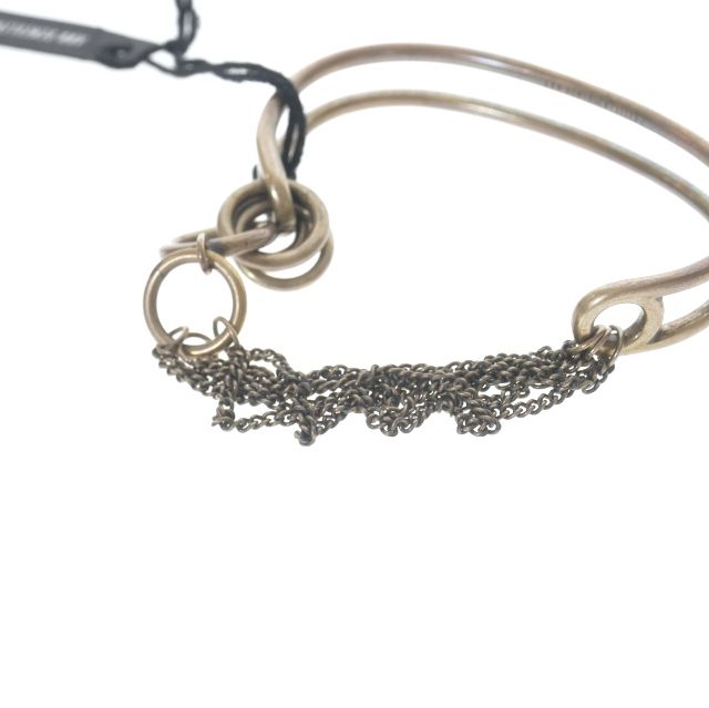 ANN DEMEULEMEESTER バングル 黒 ANN DEMEULEMEESTER - アン ドゥムルメステール】Chain Double