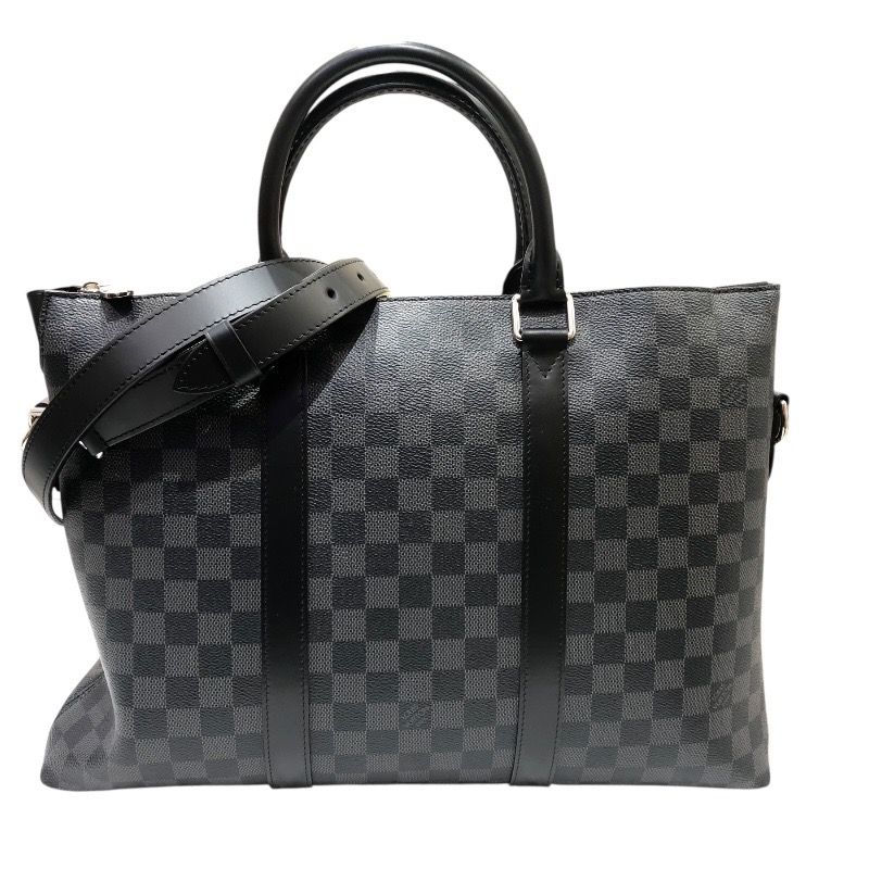 ルイ ヴィトン LOUIS VUITTON アントンブリーフケース N40024 ブラック シルバー金具 ダミエ グラフィット メンズ ハンドバッグ