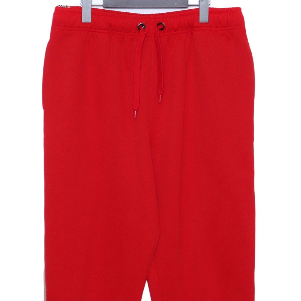 BURBERRY ラインストレートトラックパンツ Mサイズ レッド