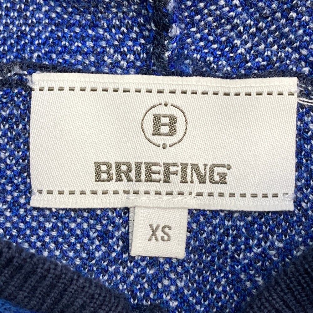 サイズ：XS BRIEFING GOLF ブリーフィング ニットジップパーカー